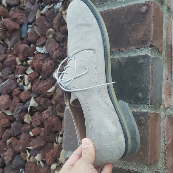 VINCE Suede Leather Loafer Dress Shoes Size 9 Taupe Old Money Classic Italy - Picture 10 of 16